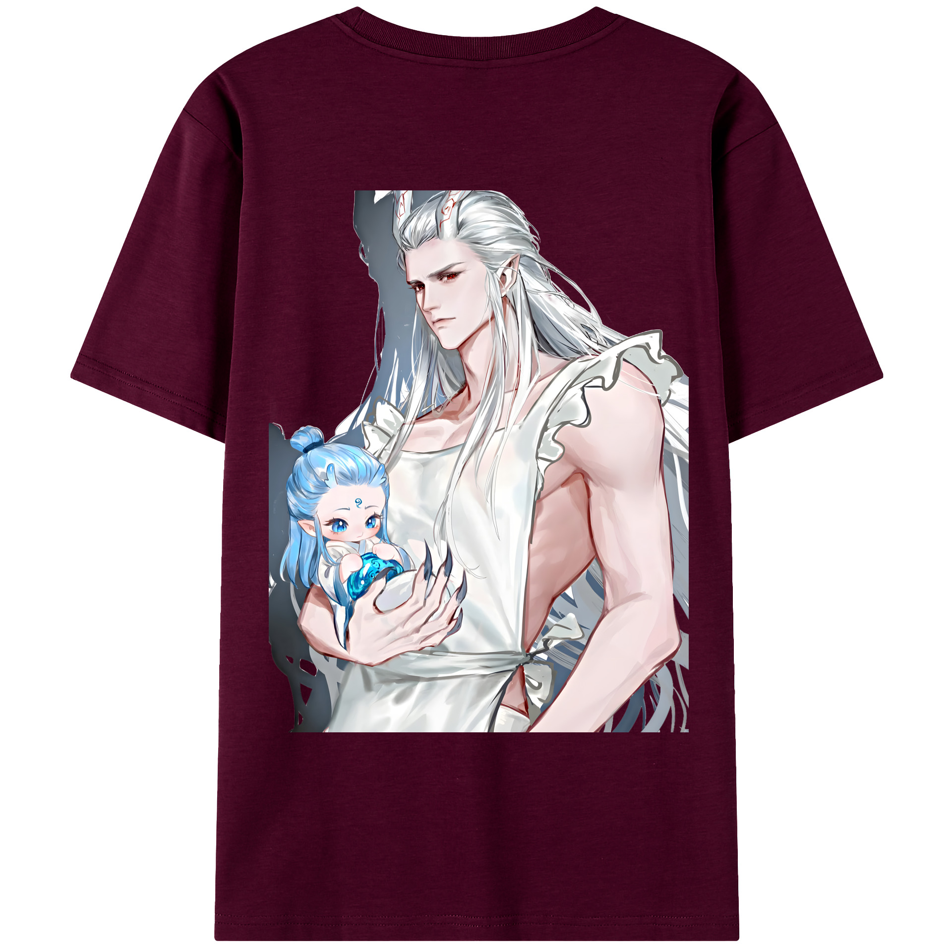 （画像用） Ne Zha 2 ナタ 魔童の大暴れ レディース半袖Tシャツ(バックプリント)